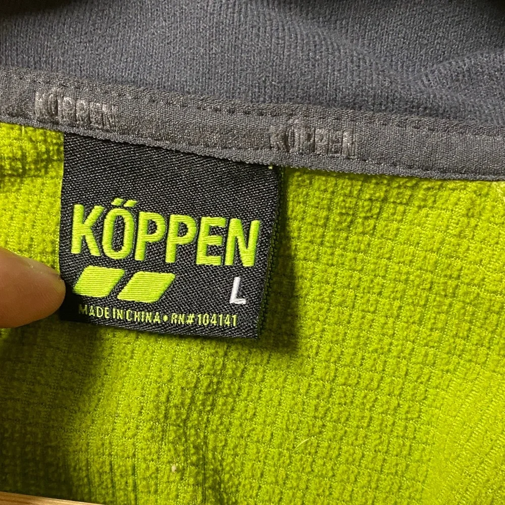 Koppen Men's Lime Green Half-Zip Jacket - Picture 4 of 4